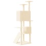 Rascador para gatos con postes de sisal crema 153 cm de vidaXL, Mobiliario para gatos - Ref: Foro24-171693, Precio: 70,64 €, ...