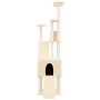 Rascador para gatos con postes de sisal crema 190 cm de vidaXL, Mobiliario para gatos - Ref: Foro24-171648, Precio: 105,21 €,...