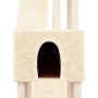 Rascador para gatos con postes de sisal crema 190 cm de vidaXL, Mobiliario para gatos - Ref: Foro24-171648, Precio: 105,21 €,...
