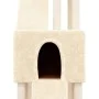 Rascador para gatos con postes de sisal crema 190 cm de vidaXL, Mobiliario para gatos - Ref: Foro24-171648, Precio: 103,41 €,...