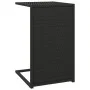 Mesa en forma de C ratán sintético negro 40x35x60 cm de vidaXL, Mesas auxiliares - Ref: Foro24-319406, Precio: 32,92 €, Descu...