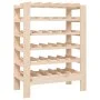 Solid pine wood bottle rack 65x29x112 cm by vidaXL, Wine racks - Ref: Foro24-822556, Price: 52,47 €, Discount: %