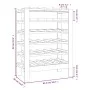 Solid pine wood bottle rack 65x29x112 cm by vidaXL, Wine racks - Ref: Foro24-822556, Price: 52,47 €, Discount: %