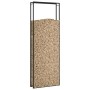 Leñero de acero negro mate 110x28x312 cm de vidaXL, Bolsas y soportes de leña - Ref: Foro24-350312, Precio: 70,59 €, Descuent...