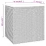 Mesa auxiliar ratán PE y vidrio templado negro 40x37x40,5 cm de vidaXL, Mesas auxiliares - Ref: Foro24-319388, Precio: 57,33 ...