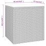 Mesa auxiliar ratán PE y vidrio templado negro 40x37x40,5 cm de vidaXL, Mesas auxiliares - Ref: Foro24-319388, Precio: 58,46 ...
