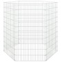 Jaula para conejos 6 paneles hierro galvanizado 54x100 cm de vidaXL, Jaulas y habitáculos para animales pequeños - Ref: Foro2...