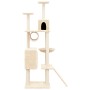 Rascador para gatos con postes de sisal color crema 168 cm de vidaXL, Mobiliario para gatos - Ref: Foro24-171699, Precio: 69,...