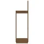 Soporte para leña madera maciza pino marrón miel 33,5x30x110 cm de vidaXL, Bolsas y soportes de leña - Ref: Foro24-822619, Pr...