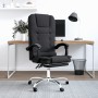 Silla de oficina reclinable masaje cuero sintético negro de vidaXL, Sillas de oficina - Ref: Foro24-349667, Precio: 120,77 €,...