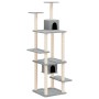 Rascador para gatos con postes de sisal gris claro 176 cm de vidaXL, Mobiliario para gatos - Ref: Foro24-171688, Precio: 82,7...