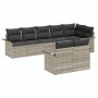 Conjunto de sofá de jardín 8 pcs Gris claro ratán sintético en Sofás de exterior | Comprar online en Foru.es