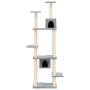 Rascador para gatos con postes de sisal gris claro 176 cm de vidaXL, Mobiliario para gatos - Ref: Foro24-171688, Precio: 82,7...