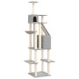 Rascador para gatos con postes de sisal gris claro 201 cm de vidaXL, Mobiliario para gatos - Ref: Foro24-171643, Precio: 95,4...