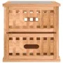 Mesitas de noche 2 uds madera maciza de nogal 34x34x34 cm de vidaXL, Mesitas de noche - Ref: Foro24-350346, Precio: 67,32 €, ...