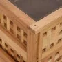 Mesitas de noche 2 uds madera maciza de nogal 34x34x34 cm de vidaXL, Mesitas de noche - Ref: Foro24-350346, Precio: 67,32 €, ...