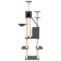 Rascador para gatos con postes de sisal gris oscuro 201 cm de vidaXL, Mobiliario para gatos - Ref: Foro24-171644, Precio: 108...
