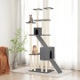 Rascador para gatos con postes de sisal gris oscuro 190 cm de vidaXL, Mobiliario para gatos - Ref: Foro24-171650, Precio: 122...