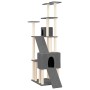 Rascador para gatos con postes de sisal gris oscuro 190 cm de vidaXL, Mobiliario para gatos - Ref: Foro24-171650, Precio: 122...