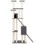 Rascador para gatos con postes de sisal gris oscuro 190 cm de vidaXL, Mobiliario para gatos - Ref: Foro24-171650, Precio: 122...