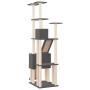 Rascador para gatos con postes de sisal gris oscuro 190 cm de vidaXL, Mobiliario para gatos - Ref: Foro24-171650, Precio: 122...