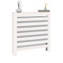 Cubierta de radiador madera maciza de pino blanco 79,5x19x84 cm de vidaXL, Accesorios para radiadores de calefacción - Ref: F...