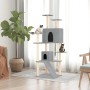 Rascador para gatos con postes de sisal gris claro 153 cm de vidaXL, Mobiliario para gatos - Ref: Foro24-171694, Precio: 68,4...