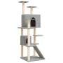 Rascador para gatos con postes de sisal gris claro 153 cm de vidaXL, Mobiliario para gatos - Ref: Foro24-171694, Precio: 68,4...
