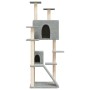 Rascador para gatos con postes de sisal gris claro 153 cm de vidaXL, Mobiliario para gatos - Ref: Foro24-171694, Precio: 68,4...
