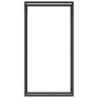 Leñero de acero negro mate 80x28x154 cm de vidaXL, Bolsas y soportes de leña - Ref: Foro24-350308, Precio: 43,85 €, Descuento: %