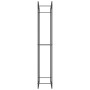 Leñero de acero negro mate 80x28x154 cm de vidaXL, Bolsas y soportes de leña - Ref: Foro24-350308, Precio: 43,85 €, Descuento: %