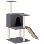 Rascador para gatos con postes de sisal gris oscuro 109 cm de vidaXL, Mobiliario para gatos - Ref: Foro24-171671, Precio: 41,...