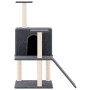 Rascador para gatos con postes de sisal gris oscuro 109 cm de vidaXL, Mobiliario para gatos - Ref: Foro24-171671, Precio: 41,...