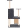 Rascador para gatos con postes de sisal gris oscuro 109 cm de vidaXL, Mobiliario para gatos - Ref: Foro24-171671, Precio: 41,...