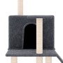 Rascador para gatos con postes de sisal gris oscuro 109 cm de vidaXL, Mobiliario para gatos - Ref: Foro24-171671, Precio: 41,...