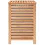 Cesto para la ropa madera maciza de nogal 45x45x65 cm de vidaXL, Cestas para ropa - Ref: Foro24-350353, Precio: 74,68 €, Desc...