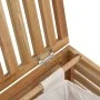 Cesto para la ropa madera maciza de nogal 45x45x65 cm de vidaXL, Cestas para ropa - Ref: Foro24-350353, Precio: 76,27 €, Desc...