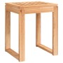 Taburete de baño madera maciza nogal 40x30x46 cm de vidaXL, Asientos y bancos para duchas - Ref: Foro24-350344, Precio: 39,89...