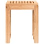 Taburete de baño madera maciza nogal 40x30x46 cm de vidaXL, Asientos y bancos para duchas - Ref: Foro24-350344, Precio: 39,89...