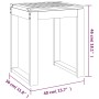 Taburete de baño madera maciza nogal 40x30x46 cm de vidaXL, Asientos y bancos para duchas - Ref: Foro24-350344, Precio: 39,89...
