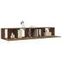 Set de muebles para TV 2 pzas madera contrachapada roble marrón de vidaXL, Muebles TV - Ref: Foro24-3120283, Precio: 102,02 €...