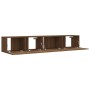Set de muebles para TV 2 pzas madera contrachapada roble marrón de vidaXL, Muebles TV - Ref: Foro24-3120283, Precio: 102,02 €...