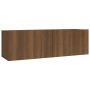 Set de muebles para TV 2 pzas madera contrachapada roble marrón de vidaXL, Muebles TV - Ref: Foro24-3120283, Precio: 102,02 €...
