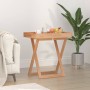 Mesa bandeja plegable madera maciza nogal 52x36x56,5 cm de vidaXL, Bandejas - Ref: Foro24-350349, Precio: 61,50 €, Descuento: %