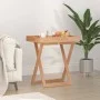 Mesa bandeja plegable madera maciza nogal 52x36x56,5 cm de vidaXL, Bandejas - Ref: Foro24-350349, Precio: 60,42 €, Descuento: %