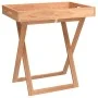 Mesa bandeja plegable madera maciza nogal 52x36x56,5 cm de vidaXL, Bandejas - Ref: Foro24-350349, Precio: 60,42 €, Descuento: %