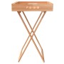 Mesa bandeja plegable madera maciza nogal 52x36x56,5 cm de vidaXL, Bandejas - Ref: Foro24-350349, Precio: 61,50 €, Descuento: %