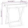 Mesa bandeja plegable madera maciza nogal 52x36x56,5 cm de vidaXL, Bandejas - Ref: Foro24-350349, Precio: 61,50 €, Descuento: %