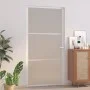 Innentür aus mattweißem Glas und Aluminium, 102,5 x 201,5 cm von vidaXL, Türen für zu Hause - Ref: Foro24-350579, Preis: 220,...