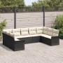 Conjunto de sofá de jardín 9 pcs Negro ratán sintético en Sofás de exterior | Comprar online en Foru.es